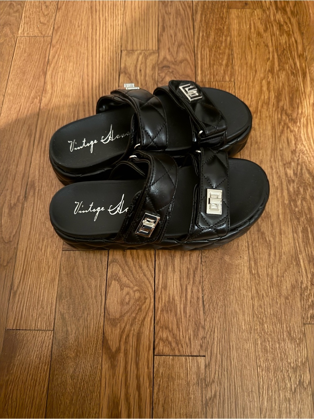 VINTAGE HAVANA PLATFORM SANDALS SIZE 7